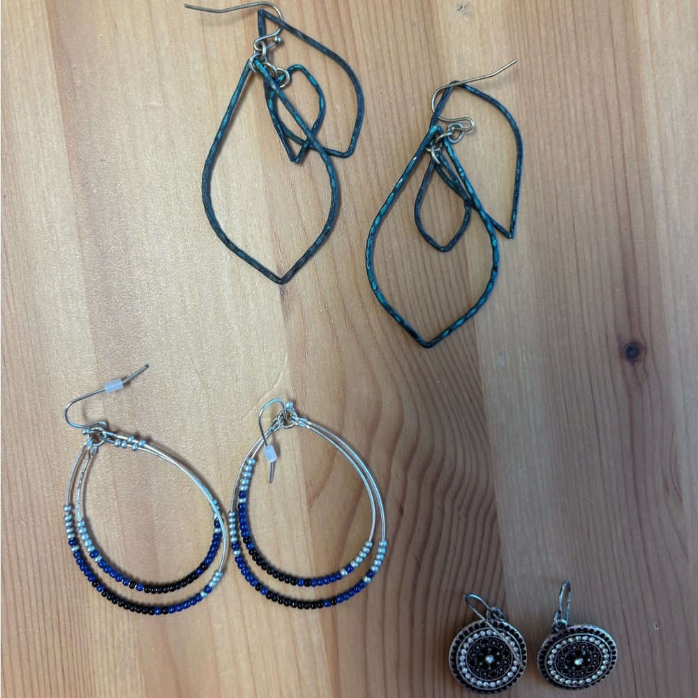 Set of 3 Earring Pairs